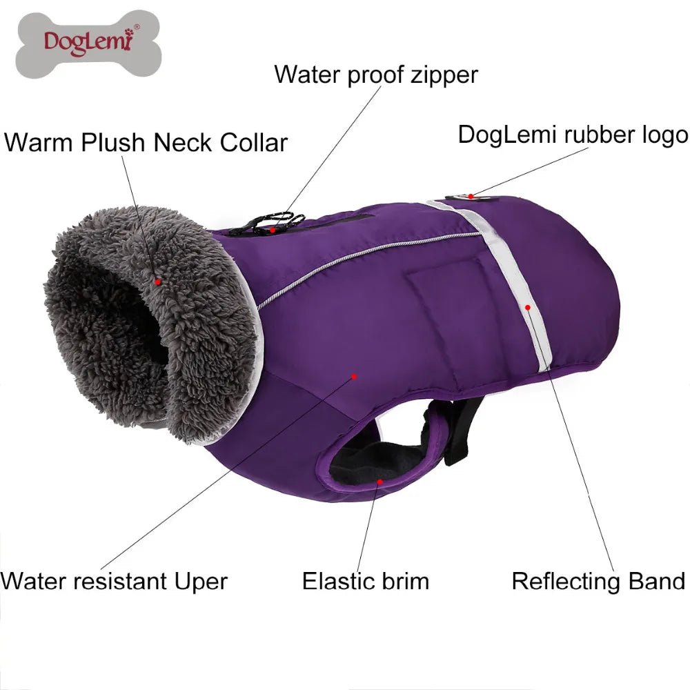 Waterproof & Reflective Warm Dog Jacket